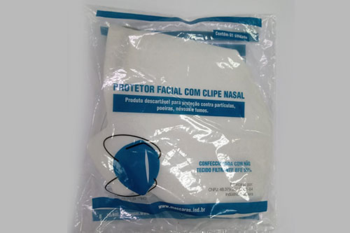 Máscara Protetor Facial com Clipe Nasal - BFE 95%